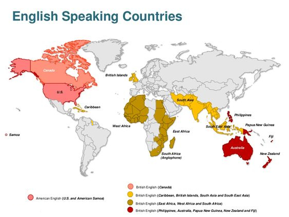 Where English is spoken